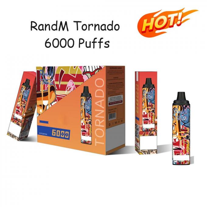 Zigarette Fumot 100% ursprüngliches Wegwerfe Hauche Vape Pen With Prefilled 12ml RandM-Tornado-6000 Hülsen-Gerät